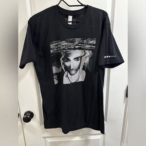 VIDEO-20XX Graphic T-Shirt Black Glitch Print Size Large